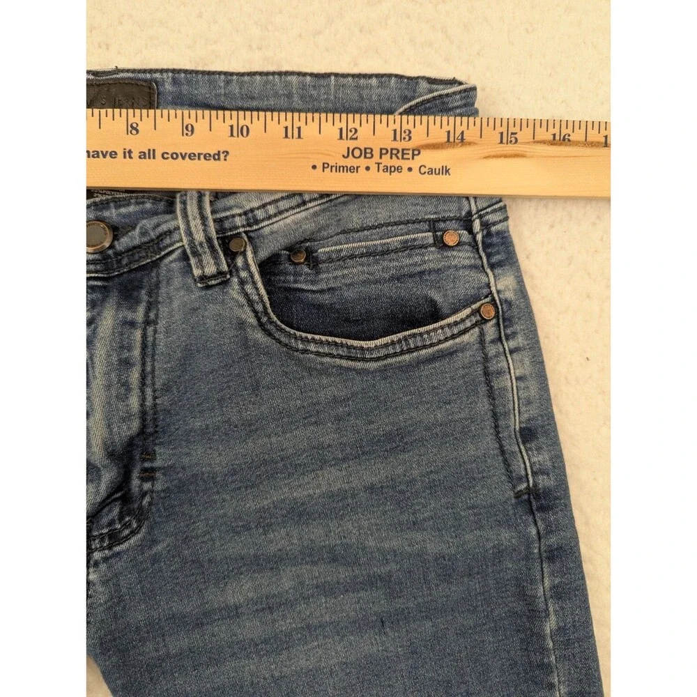 Steve's Jeans Women's Jeans Low Rise 28x25 Blue Stretch Denim Raw Hem Frayed - Picture 4 of 13